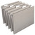 Smead C15HGY 64063 Gray Letter Size Hanging File Folders, 1/5 Cut Tabs, Box of 25