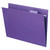 Smead C15HPE 64072 Purple Letter Size Hanging File Folders, 1/5 Cut Tabs, Box of 25