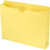 Smead 75571 2-4920Y, Yellow 2" Exp Letter Size Manila File Jacket, 2-Ply Tab