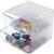 Deflecto 350101 Stackable Cube Organizer