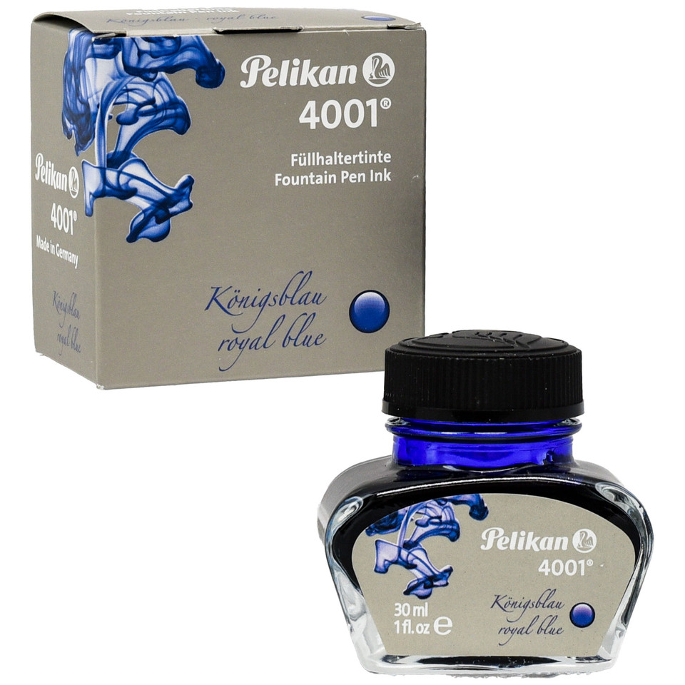 Pelikan 4001 Tinten-Set – 6 Flaschen à 30 Ml In Brillant-rot, Schwarz & Königsblau Für Füllfederhalter