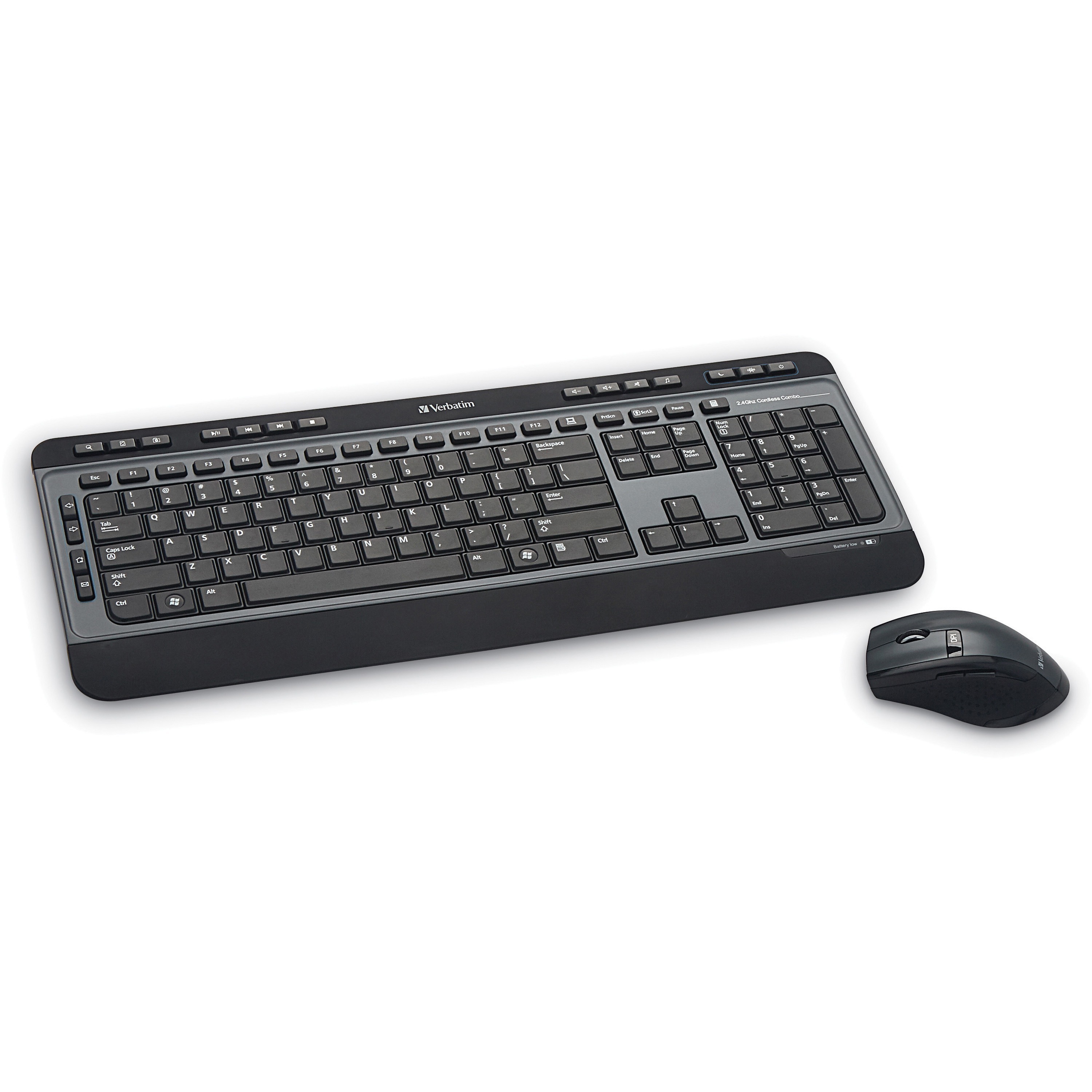 Verbatim 99788 Wireless Multimedia Keyboard and 6-Button Mouse