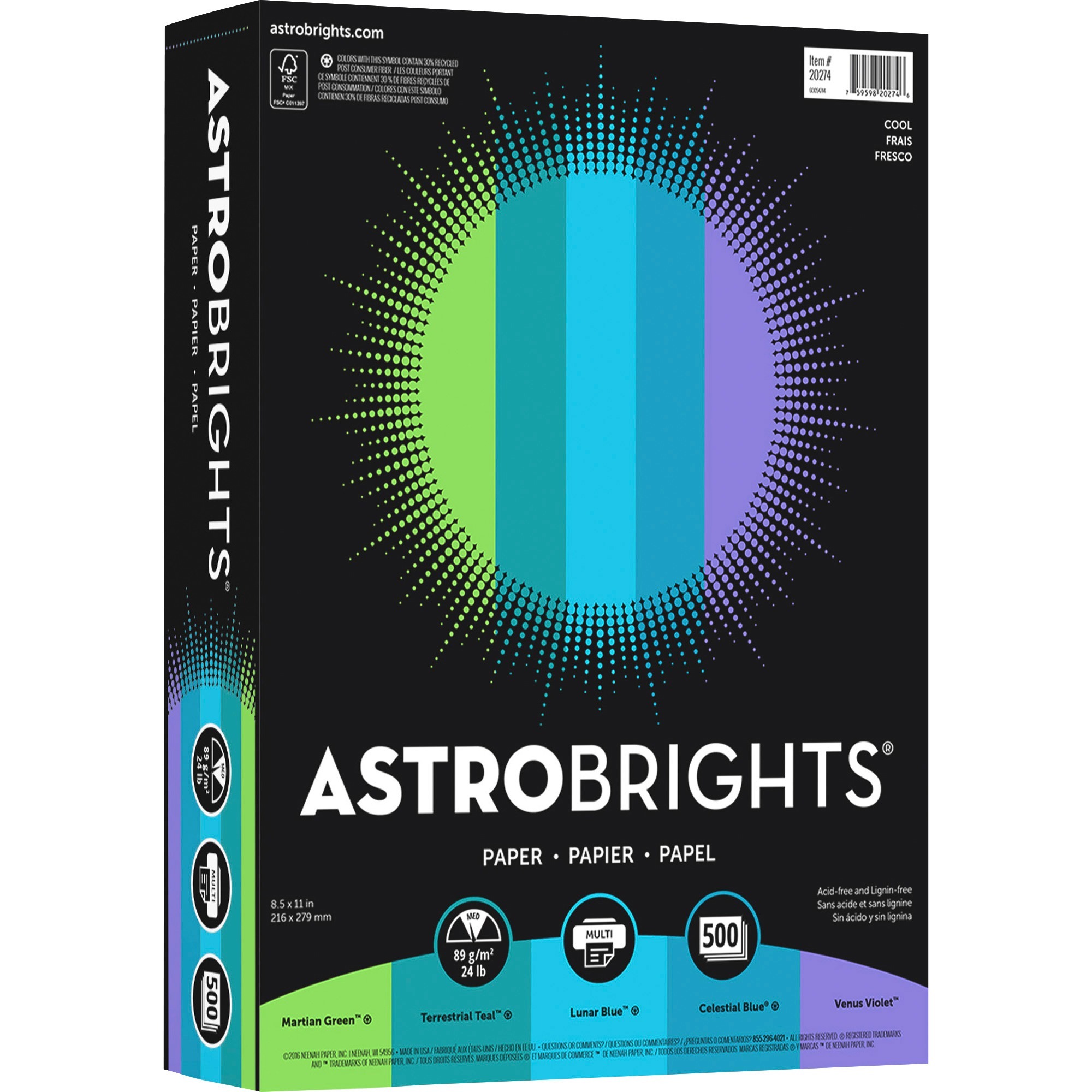 Astrobrights 20274 Color Paper - 