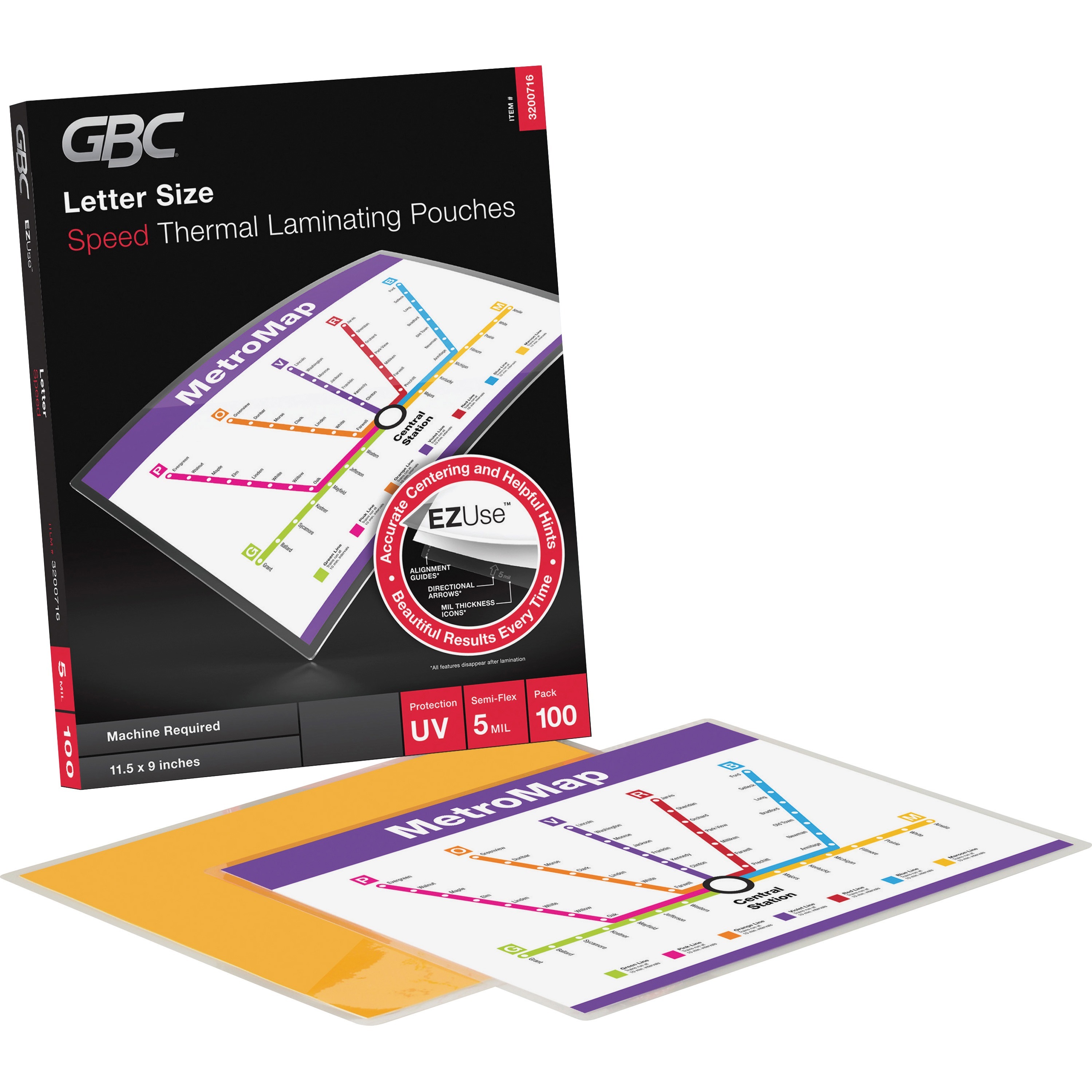 GBC 3200716 Fusion EZUse Laminating Pouches | Nordisco.com