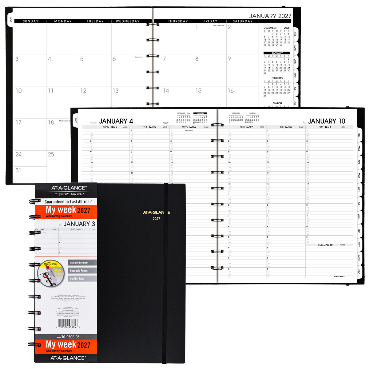 At-A-Glance 2027 70-950E-05 Move-A-Page Appointment Book