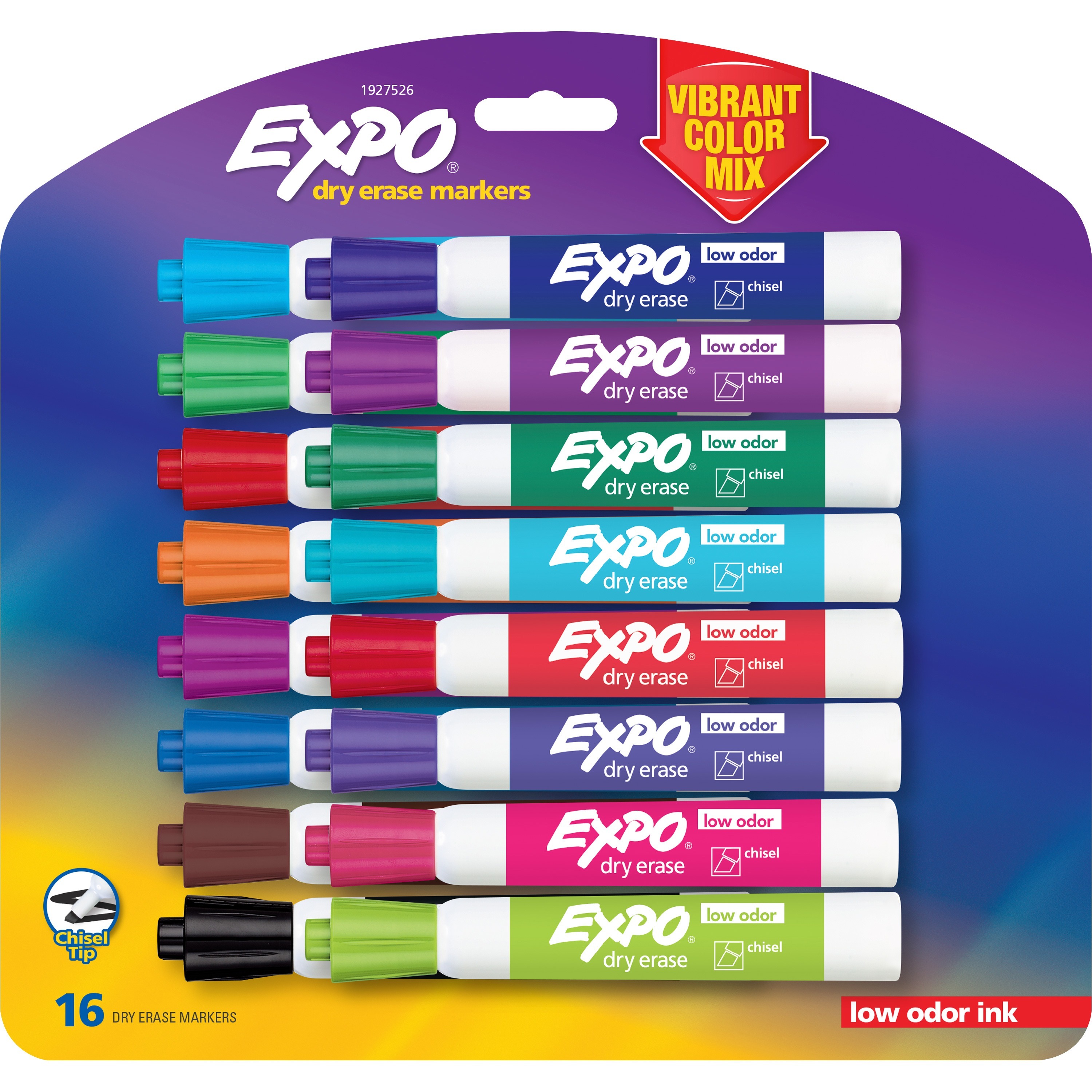 Expo 1927526 Low-Odor Dry Erase Chisel Tip Markers | Nordisco.com
