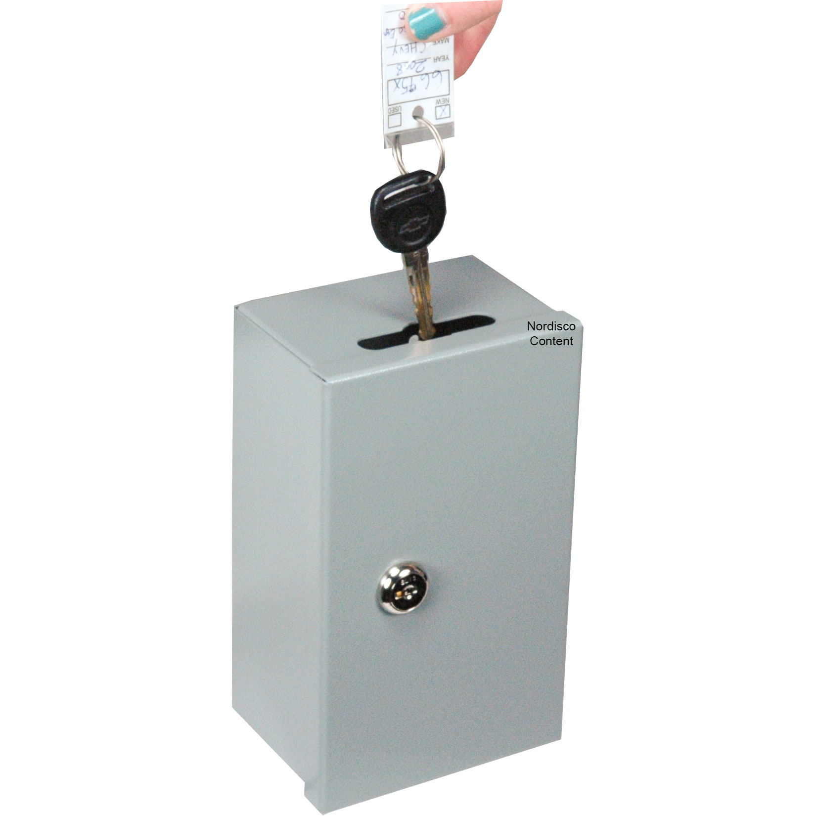 MMF Key Drop Box 201980001, Key Differently, Durable Gray