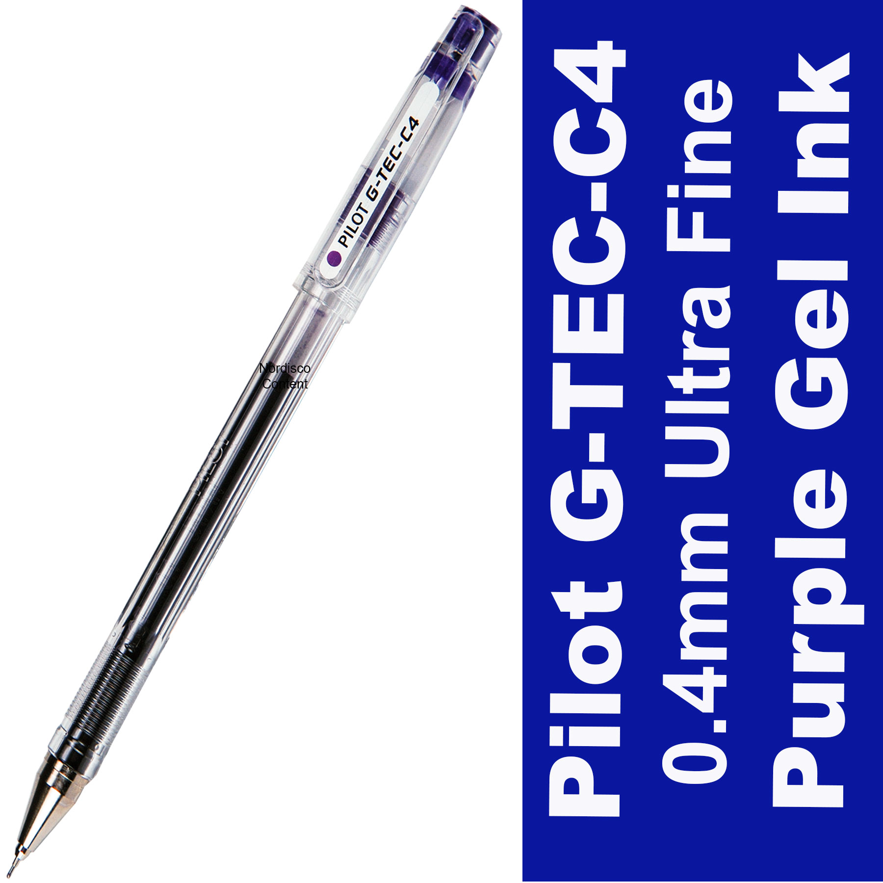 PENNA A GEL PILOT G-TEC-C4, PUNTA 0,4, INCHIOSTRO NERO BL-GC4