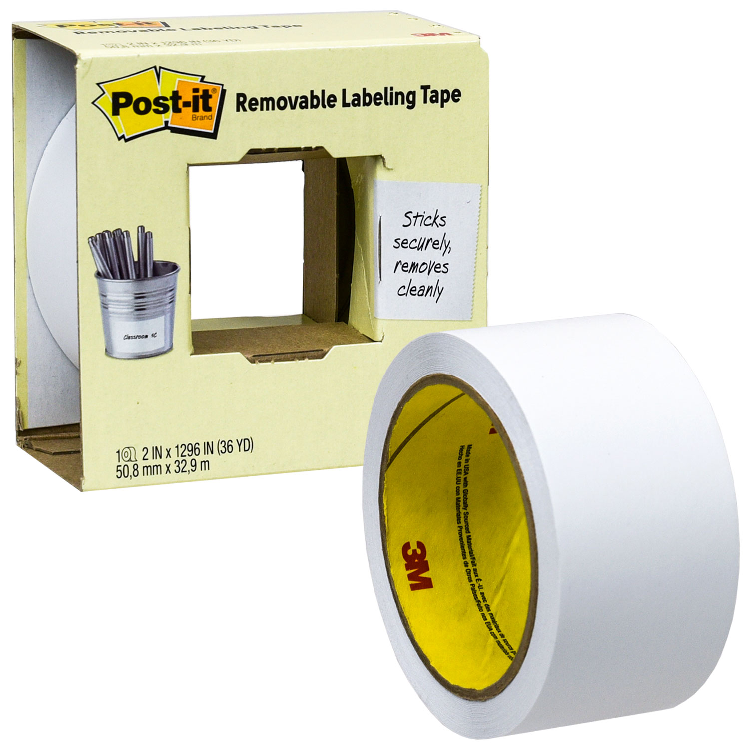 うめ 3M 6951 Post It Tape Post-It Labeling Tape 695, 2 in. X 36