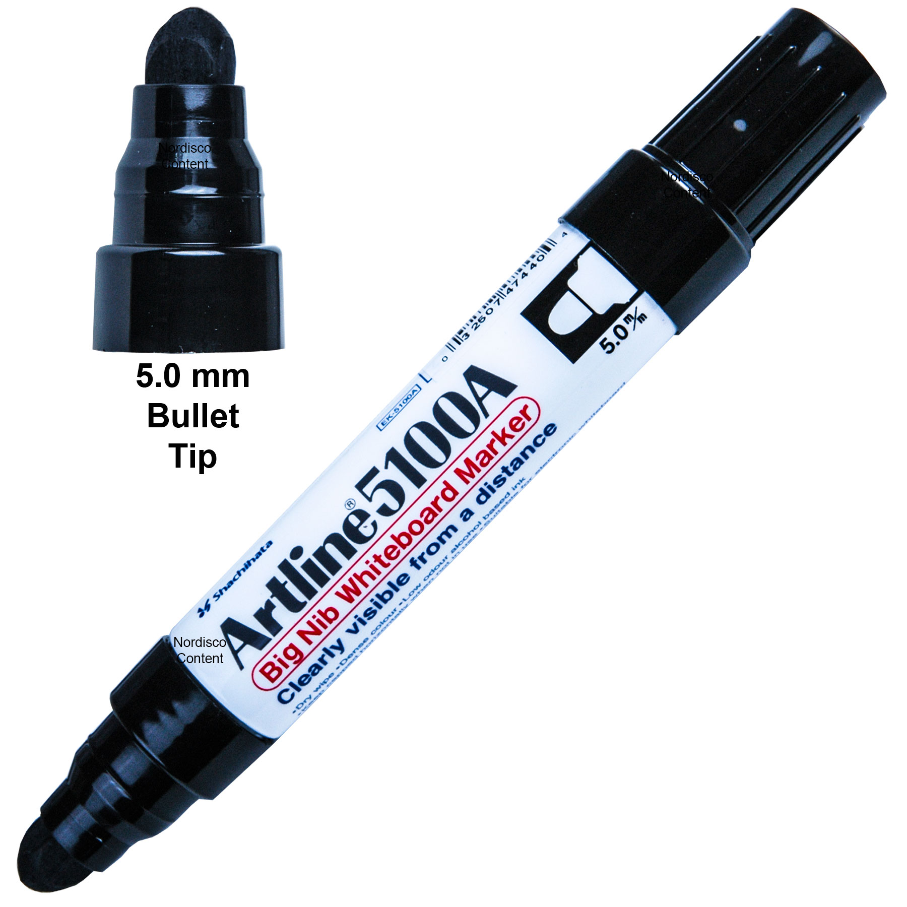 Artline 5100A Black Big Nib Whiteboard Marker