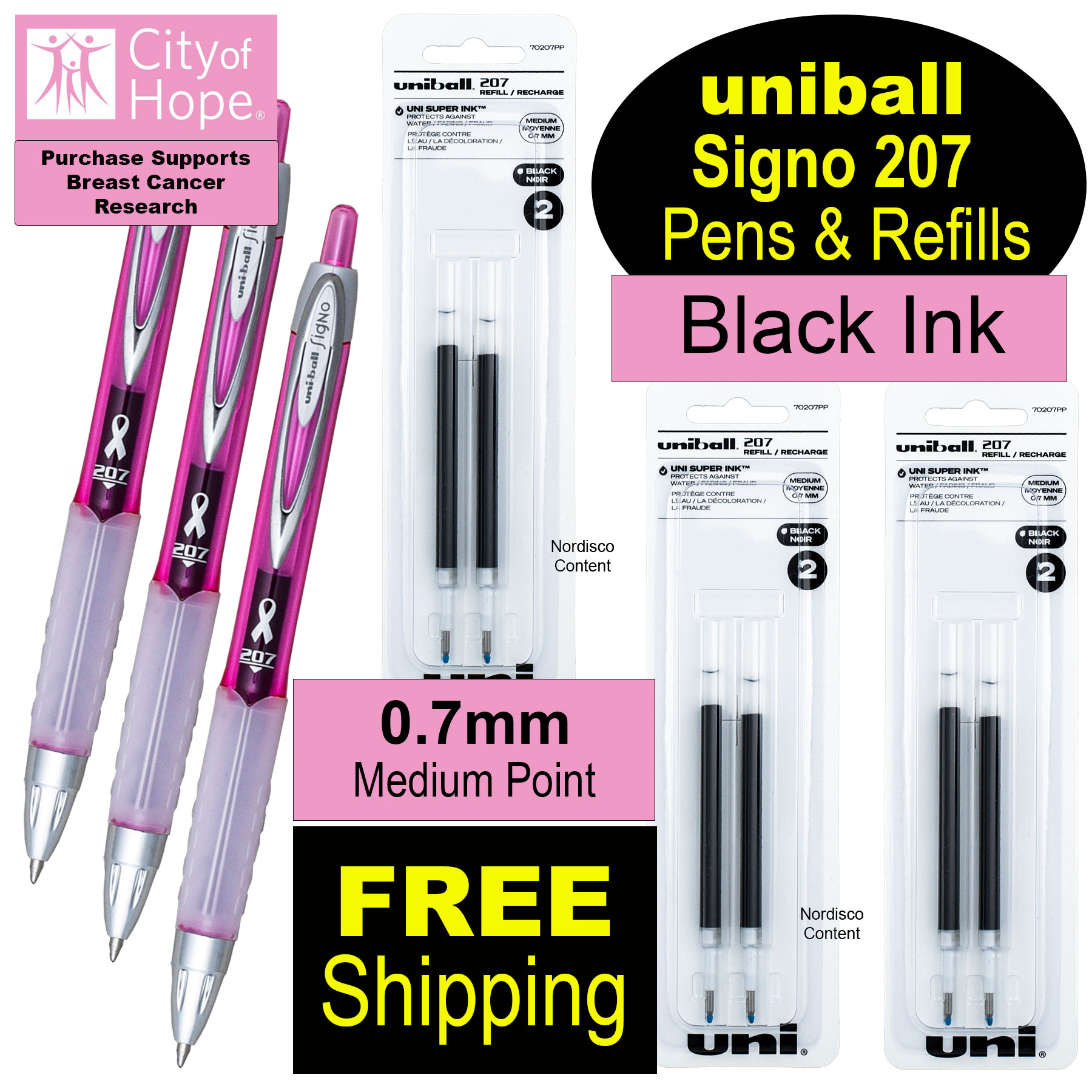 応援グッズ UV Sakura Gelly Roll UV-Ink Gel Pen, Bold Point, 3 Colors - Red