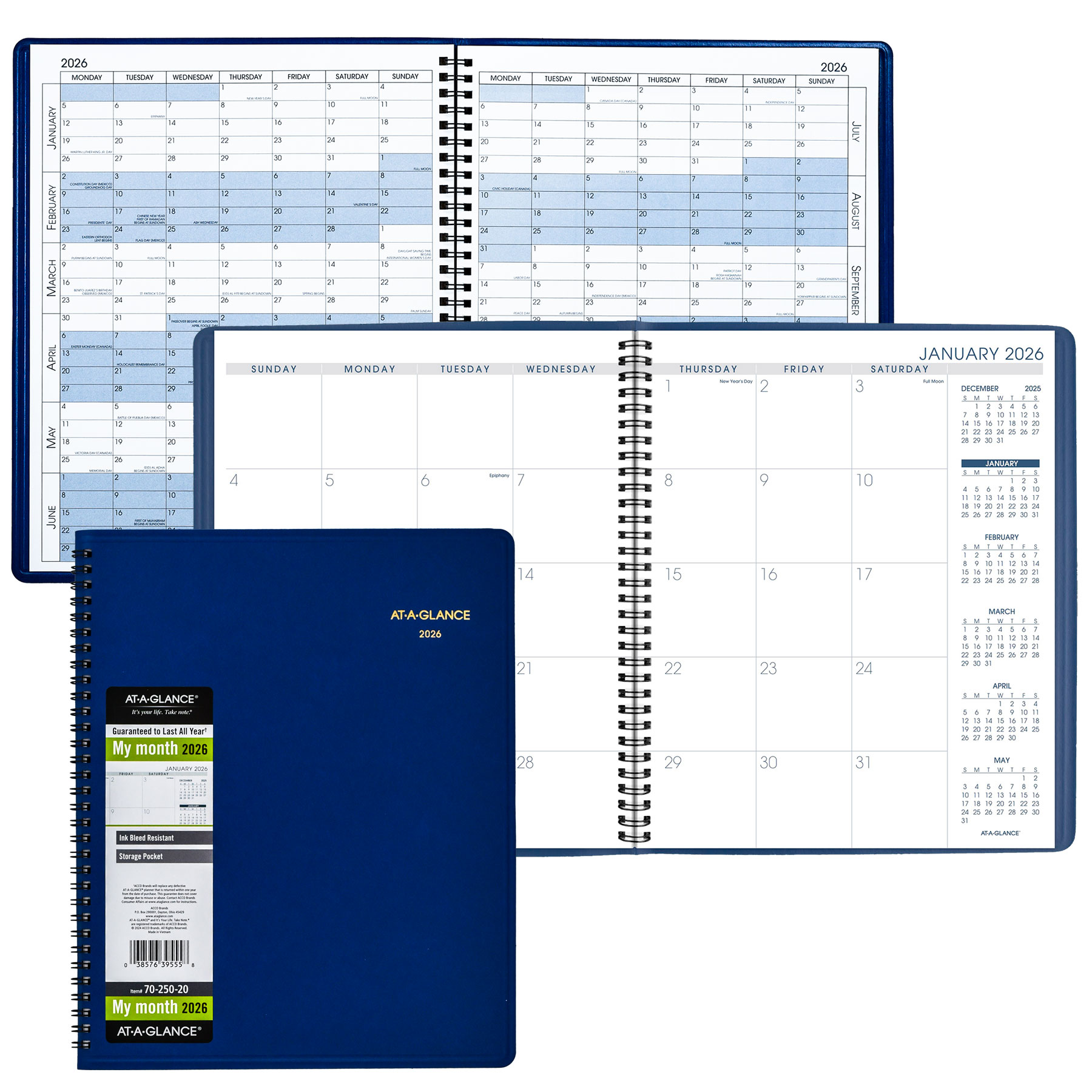 2026 At-A-Glance 70-250-20 Monthly Planner, 9 x 11