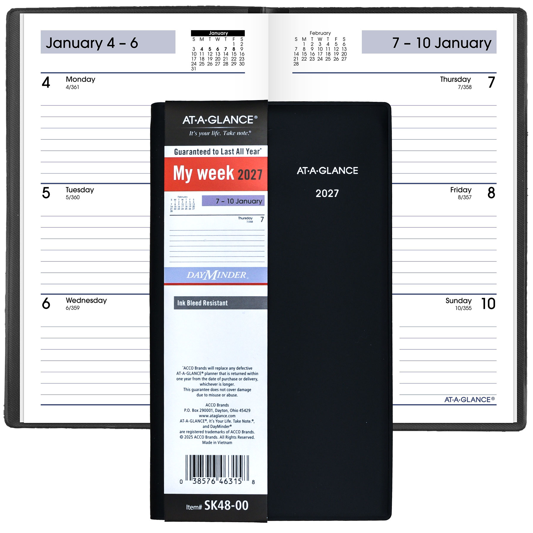 At-A-Glance 2027 SK48-00 DayMinder Weekly Pocket Planner