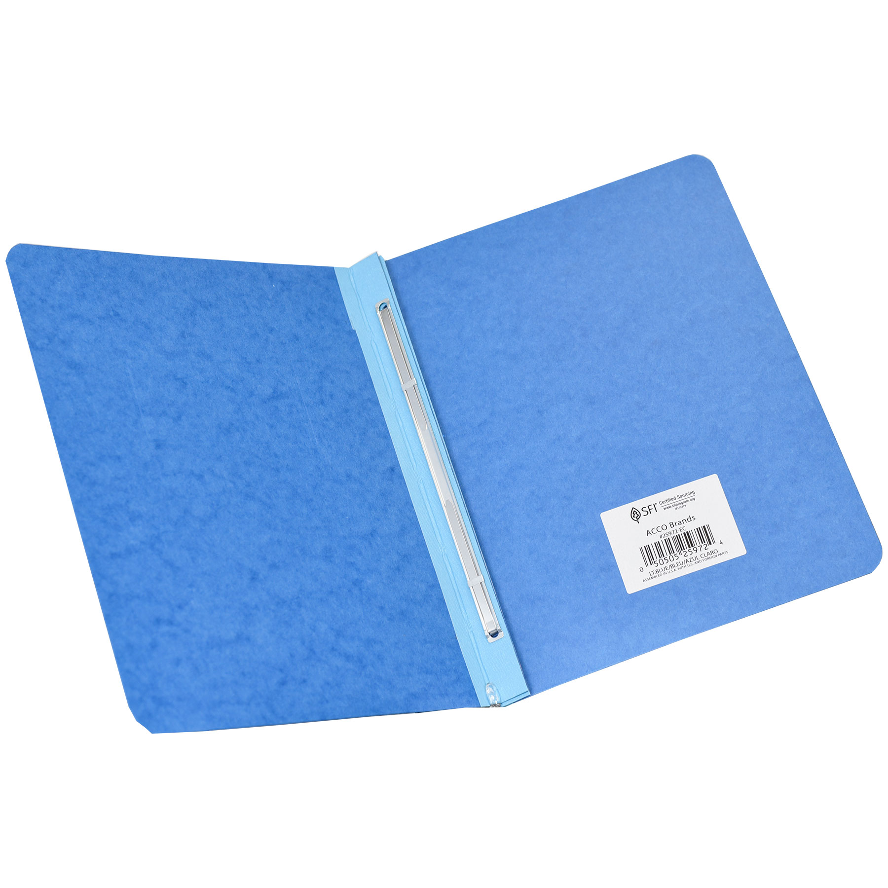 ACCO 25972 Lt. Blue Pressboard Report Cover, 8.5 x 11
