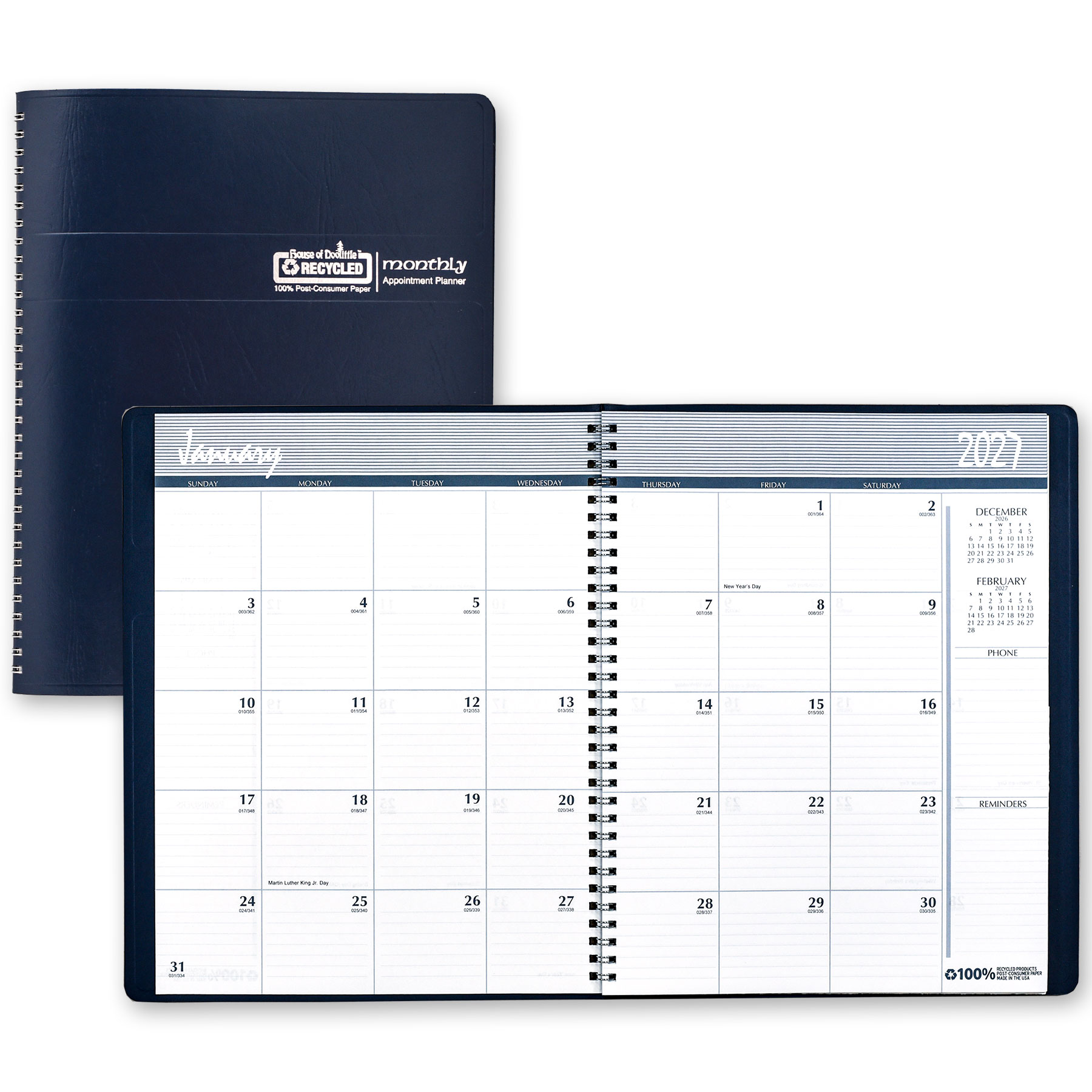 2027 House of Doolittle 262-07 HOD26207 Monthly Planner