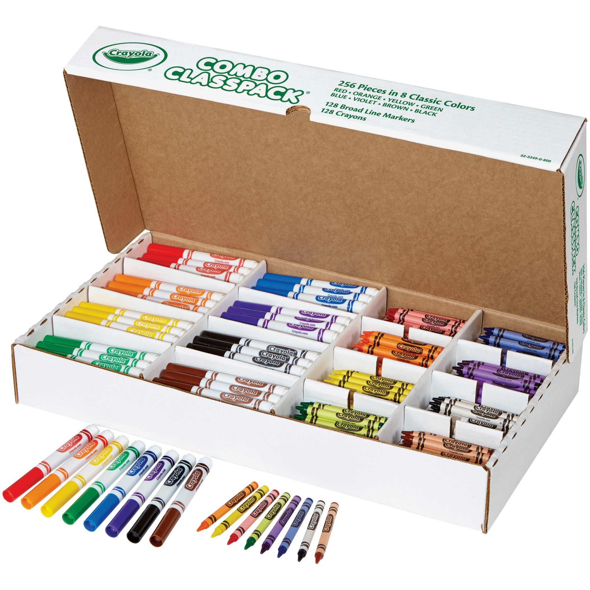 Crayola 523349 Crayons/Markers Combo Classpack | Nordisco.com