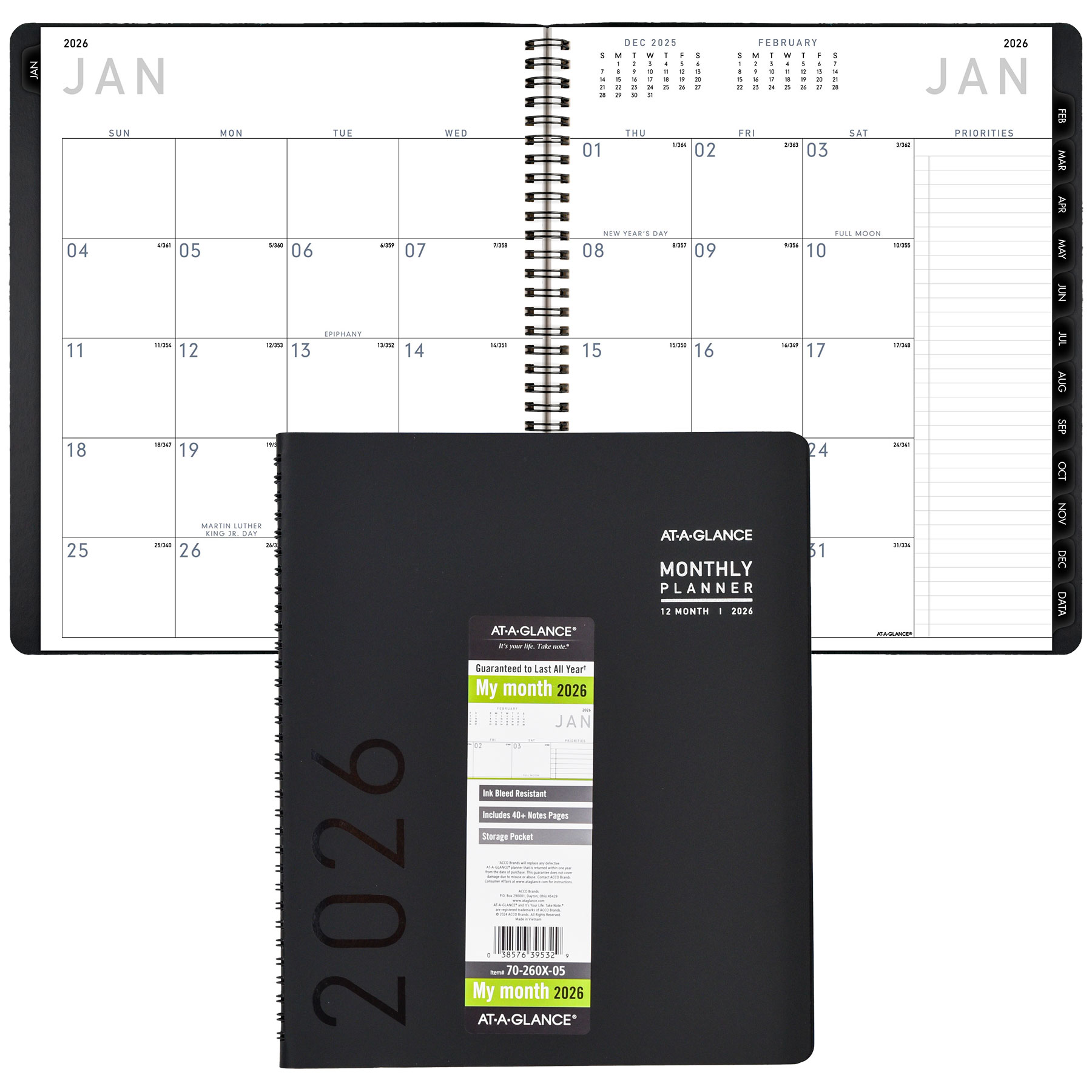 2026 At-A-Glance 70-260X Monthly Planner, 9 x 11