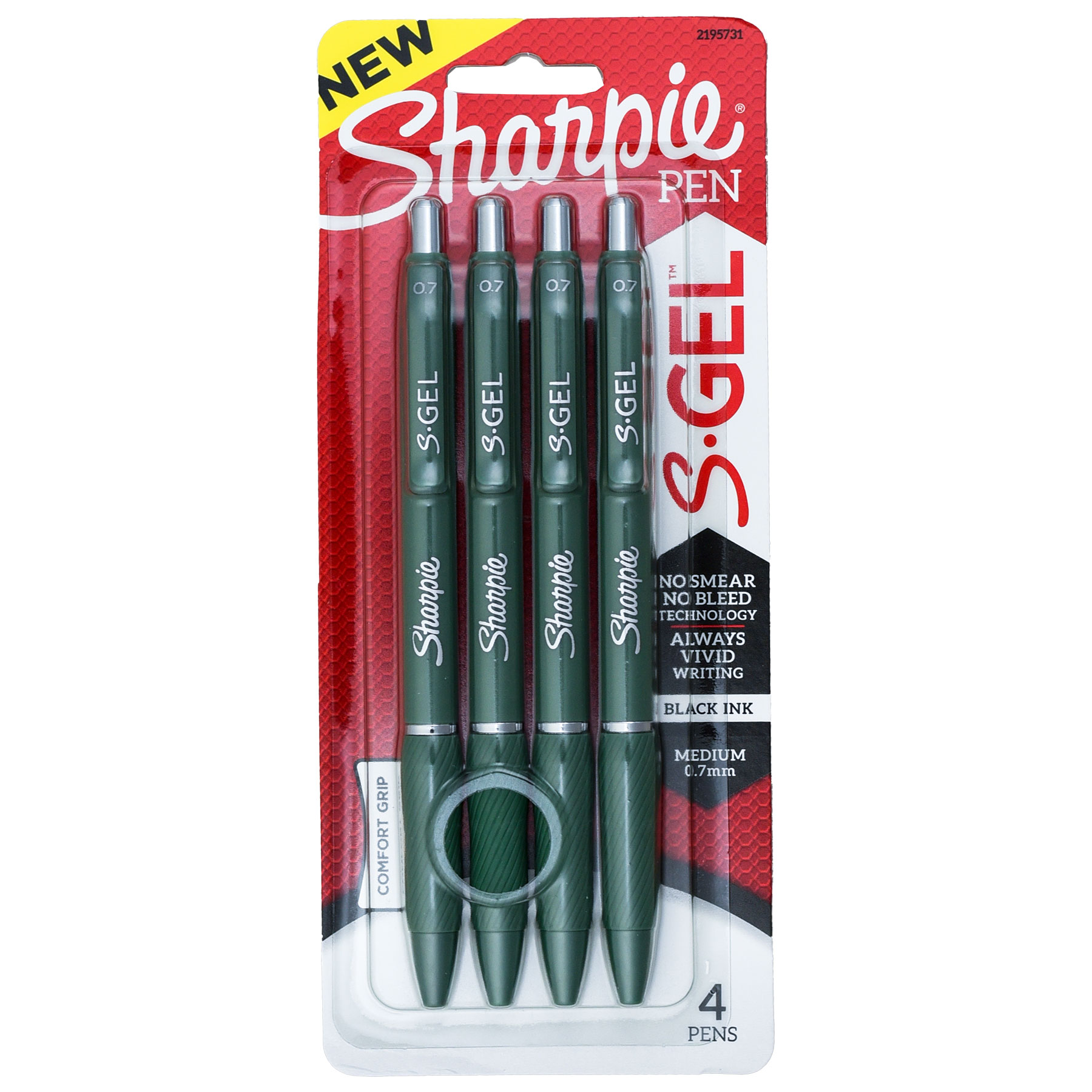 Sharpie S Gel Pens 2195731, Green Fashion Barrel, Black Gel
