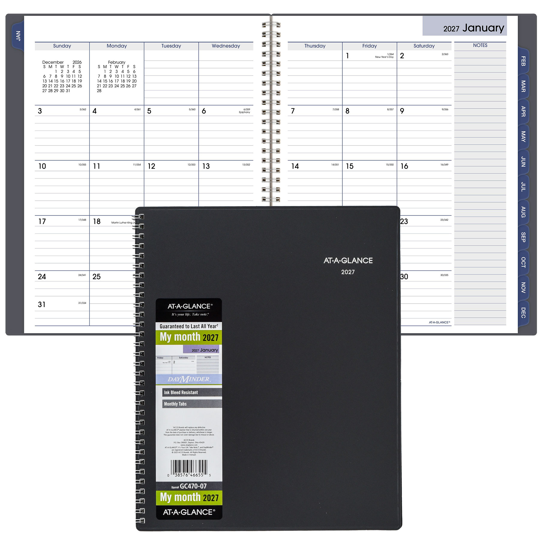 At-A-Glance 2027 GC470-07 Monthly Planner, 8-1/2 x 11
