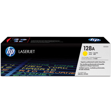 Toner HP Original 128A (CE322A) Jaune - Neuf - Pour Imprimantes HP