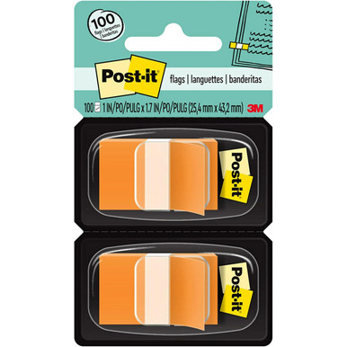 Post-it Flags 680-OE2, Orange, 1 x 1.7