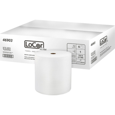 LoCor 46903 Paper Ultra Hard Wound Roll Towels | Nordisco.com