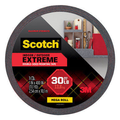 Scotch 414S-Long Extreme Double-Sided Mounting Tape, 1 x 400