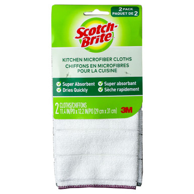 Scotch-Brite Premium Kitchen Cleaning Cloth, Microfiber, Assorted Colors  (9035-1)