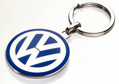 Volkswagen Emblem Keyring - Enamel Colour Finish