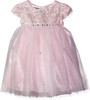 Biscotti Pink Charmer Ballerina Silver Brocade and Tulle Toddler Girl's Party Dress Size 4T