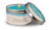 Cape Shore Beach Word In The Sand Travel Candle