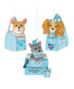 Kurt Adler Dogs & Diamonds In A Blue Carrier Purse Christmas Tree Ornament