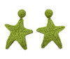 Sun Star Fashion Raffia Starfish Dangle Earrings