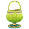 Mary Frances Salty Lime Margarita Glass Shaped Top Handle Purse Hand Bag