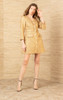 Hale Bob Elina Boucle Gold Tweed Dress