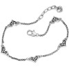 Brighton Alcazar Silver Heart Ankle Anklet Bracelet