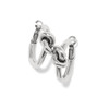 Brighton Interlok Single Knot Silver Hoop Lever Back Earrings