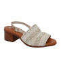 Eric Michael Rafa Low Heel Woven Slingback Sandal