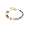 Coeur De Lion Mocha Mousse GeoCUBE® Crystal Pearls Precious Fusion Gold Bracelet