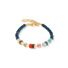 Coeur De Lion Sparkling Princess Multi-Color GeoCUBE® Crystal Gold Bracelet