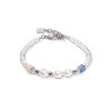 Coeur De Lion Cosmic Pearls GeoCUBE® Crystal Pastels Silver Bracelet