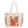 Sun N Sand Capri Tile Beaded Flip Flops Large Shoulder Tote Beach Bag