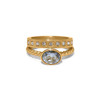 Brighton Love Knows Duo Gold Crystal Rings