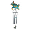 Koppe Slit Cut Metal Turtle With Starfish Small Wind Chime