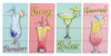 Tropical Drinks Wall or Tabletop Wood Block Sign