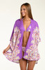 Sunshine 79 Lilac Cascade Open Front Kimono Swim Coverup