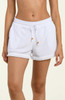 La Blanca Wild Nomad White Beach Cover Up Fringe Shorts