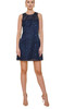 Flora Bea Ellis Floral Navy Black Mesh Dress - S