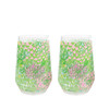 Lilly Pulitzer Acrylic Stemless 22 OZ Wine Glasses