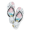 Brighton Pearl Jewels Paris Black Flip Flops